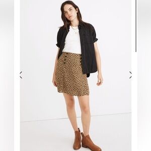 Madewell Piped Mini Skirt‎ in Woolcut XS